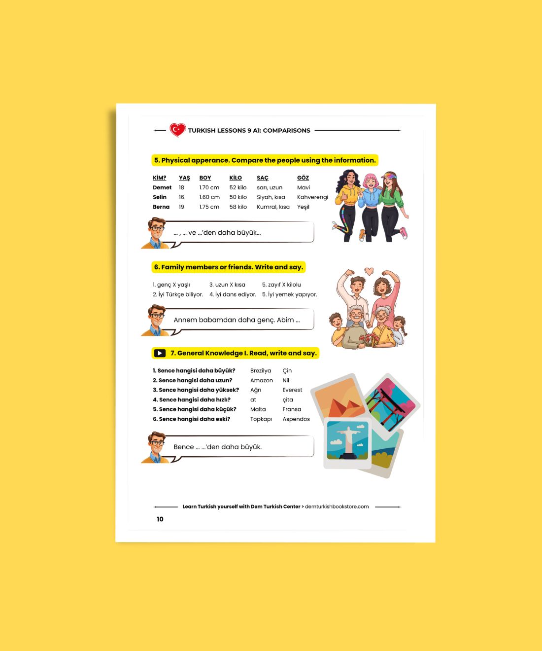 Turkish Lessons A1/9: Comparison in Turkish
