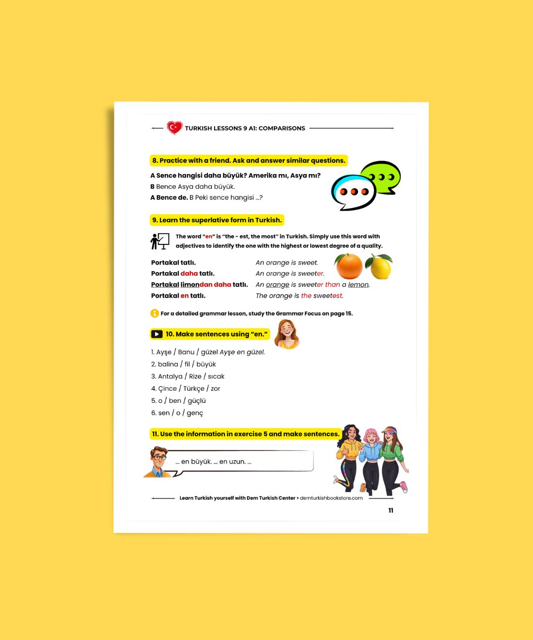 Turkish Lessons A1/9: Comparison in Turkish