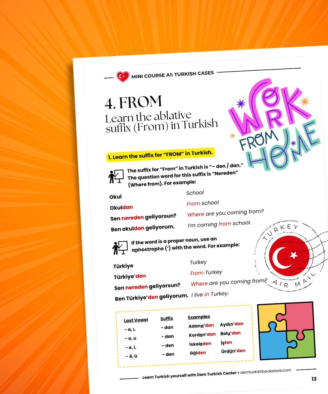Turkish Language A1 Lessons Bundle: Complete Beginner Turkish Course (Zero / A1 to A2)