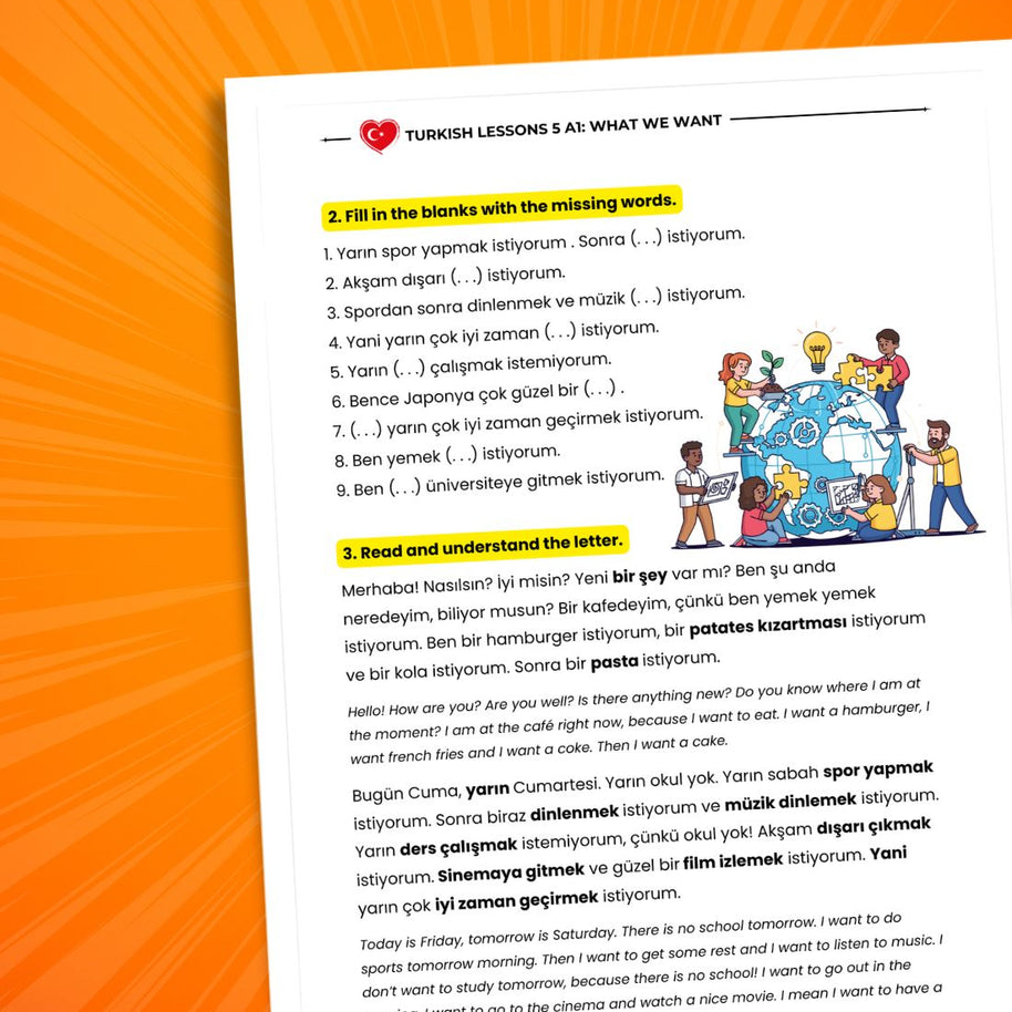 Turkish Language A1 Lessons Bundle: Complete Beginner Turkish Course (Zero / A1 to A2)