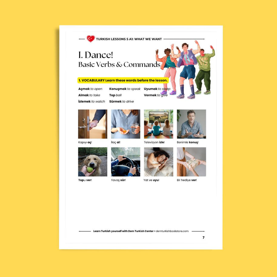 Turkish Lessons A1/5: Basic Verbs & Want