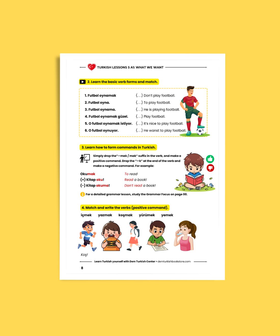 Turkish Lessons A1/5: Basic Verbs & Want