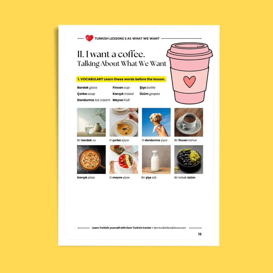 Turkish Lessons A1/5: Basic Verbs & Want