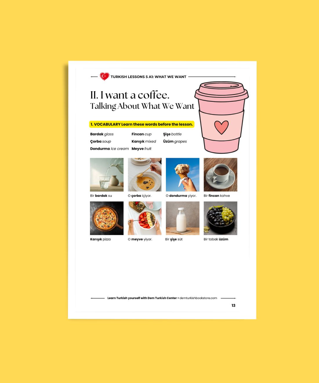 Turkish Lessons A1/5: Basic Verbs & Want