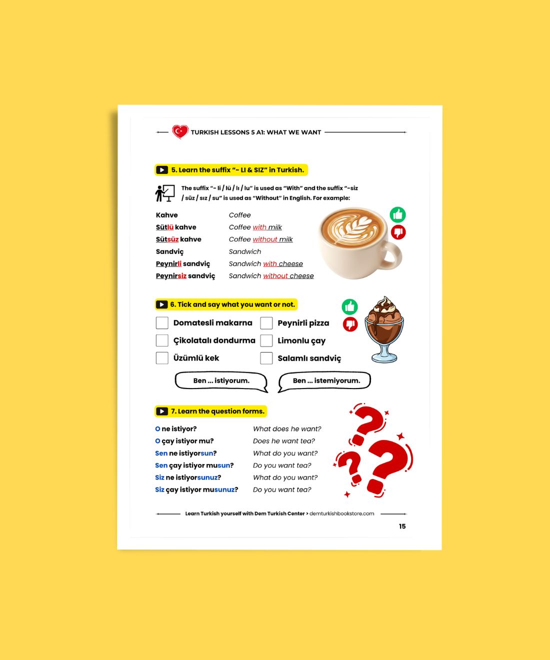 Turkish Lessons A1/5: Basic Verbs & Want