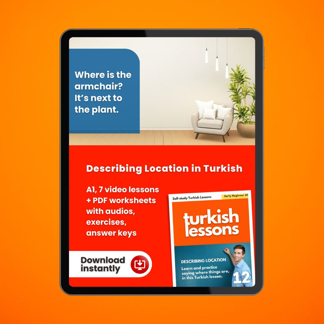 turkish lessons a1 - describing location in turkish language