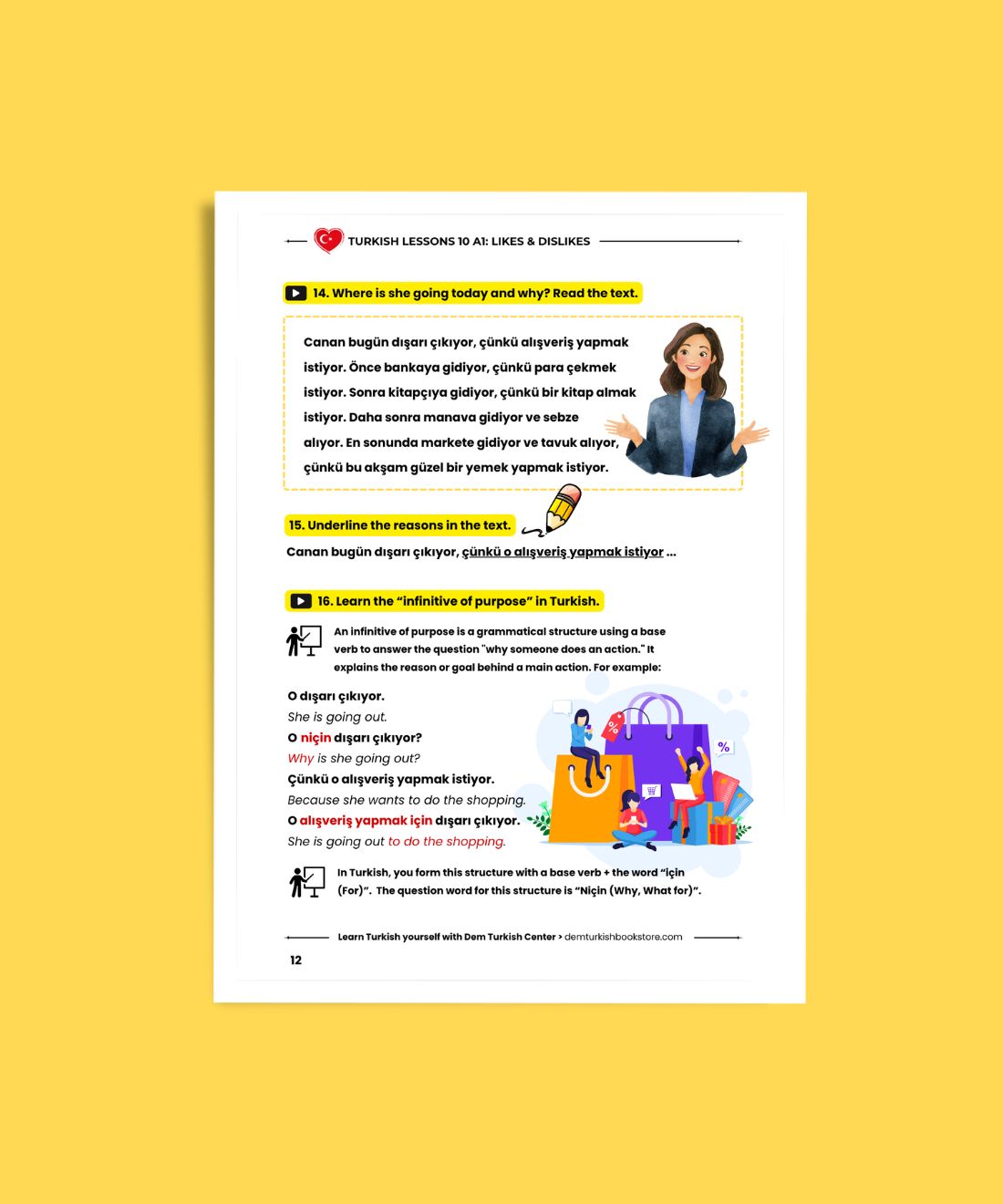Turkish Lessons A1/10: Likes & Dislikes