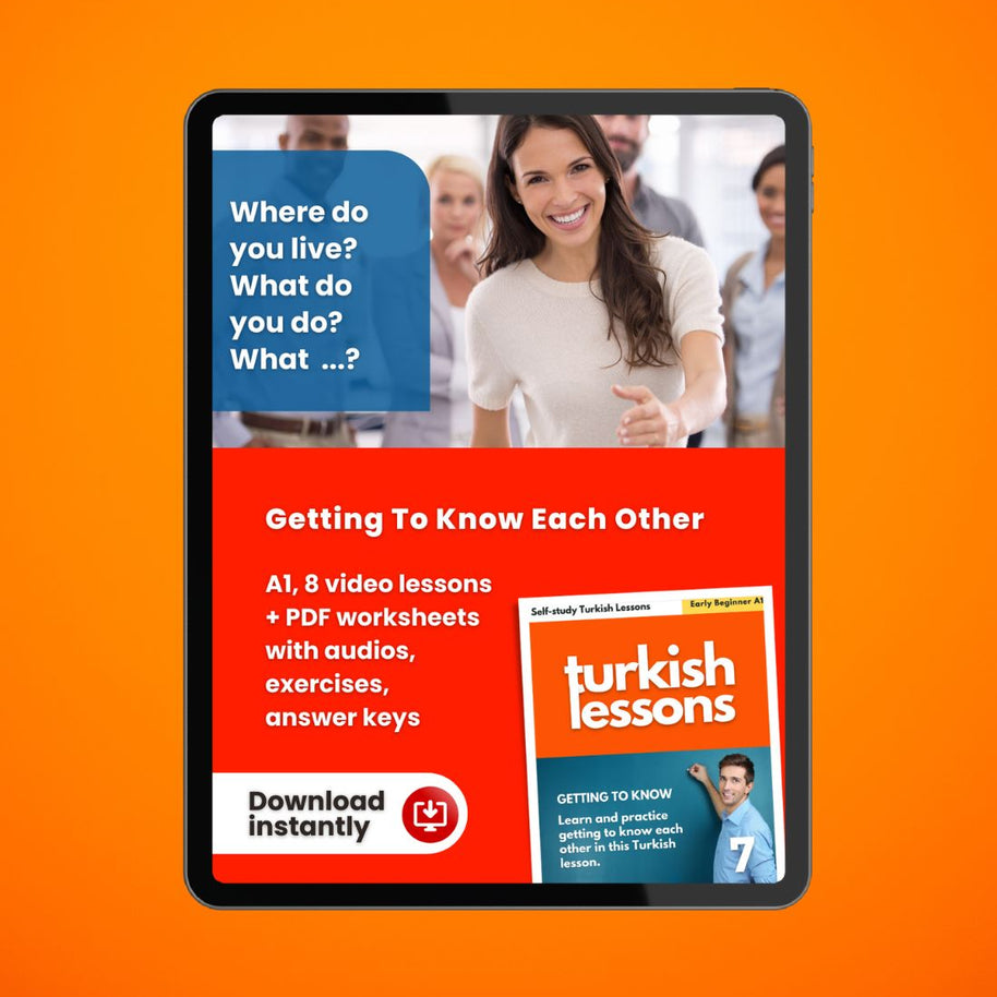 turkish lessons a1 - personal information in turkish language