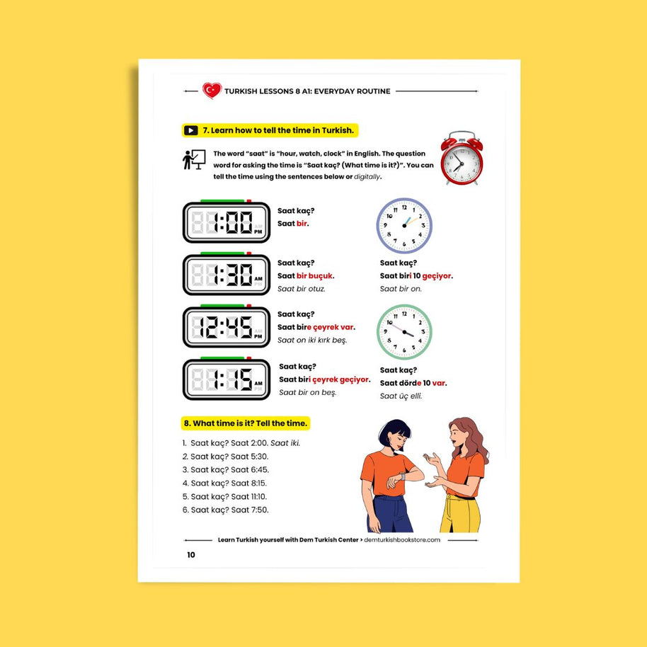 Turkish Lessons A1/8: Everyday Routine & Habits