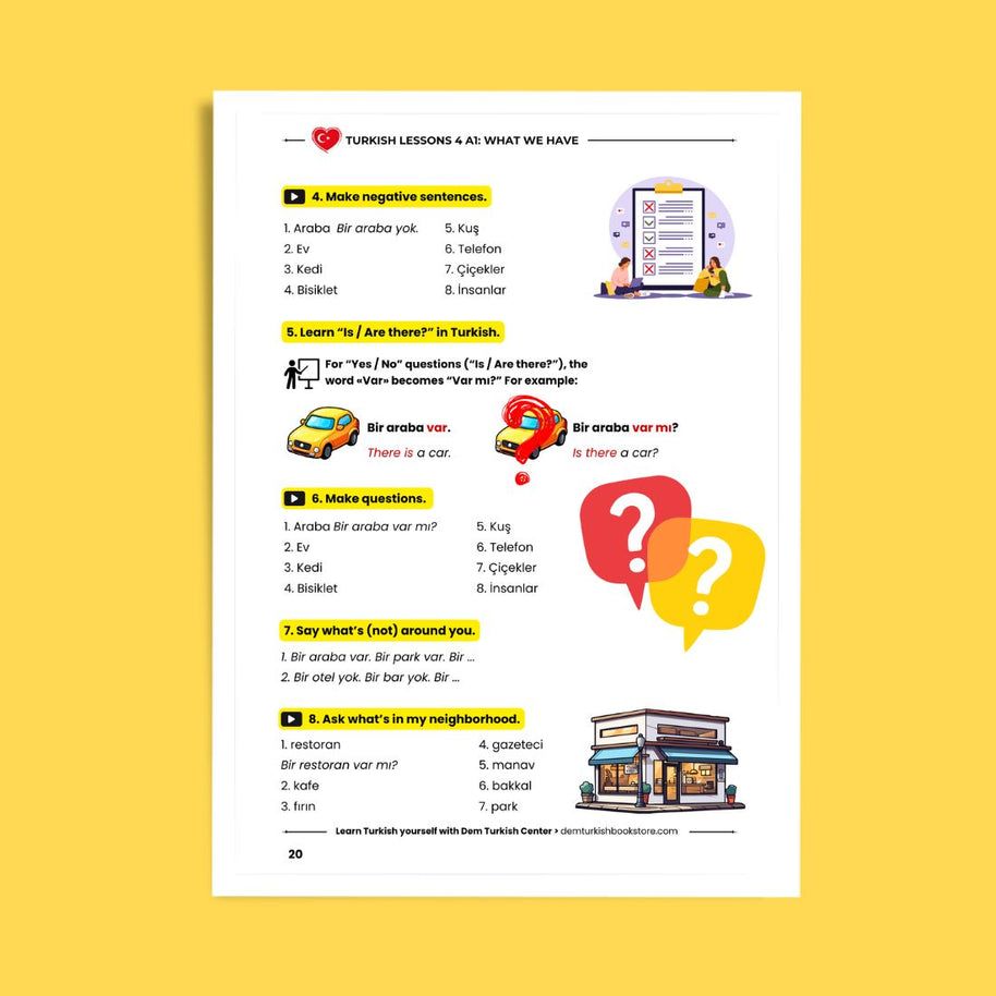what is var and yok in turkish