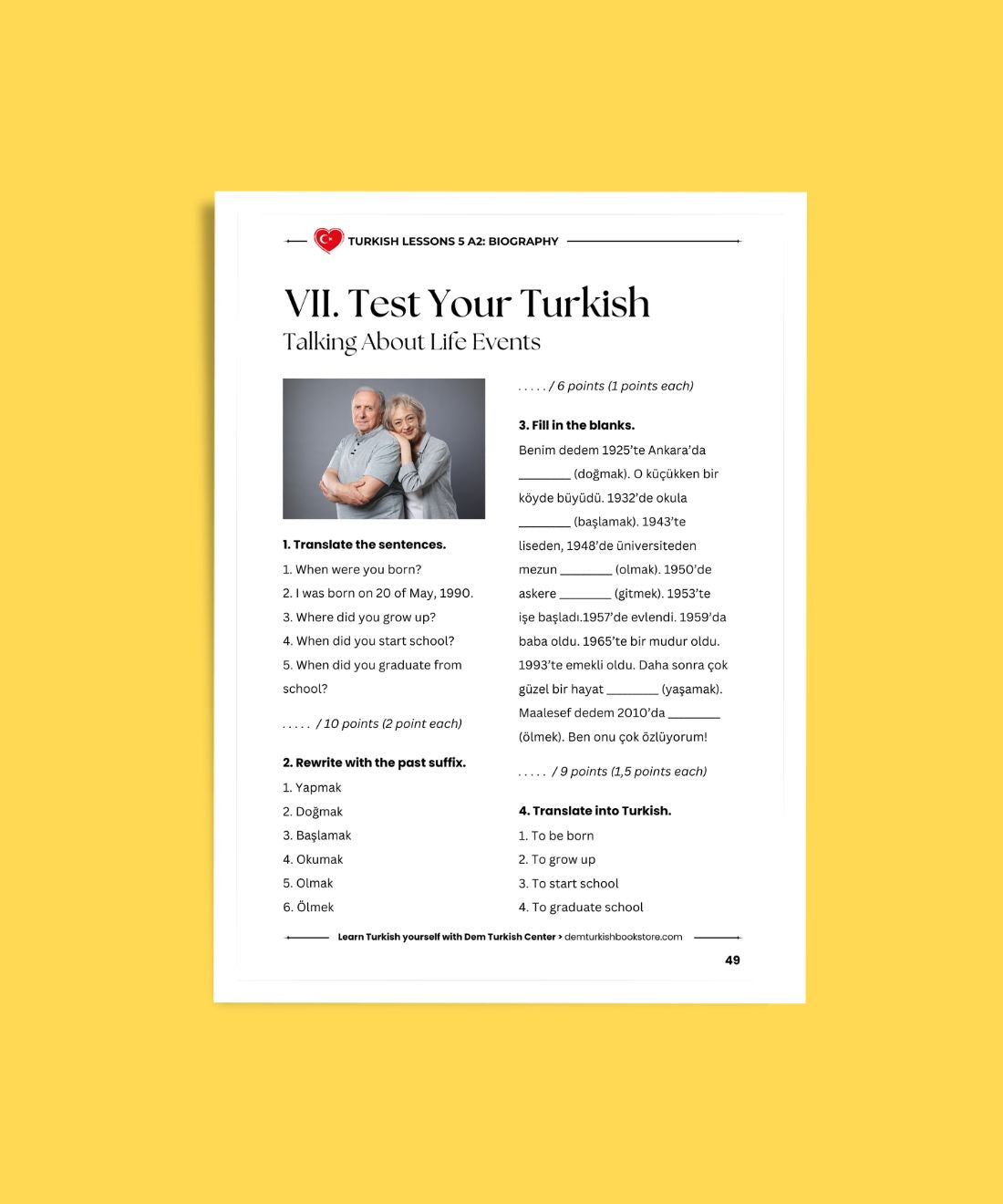 Turkish Lessons A2/5: Biographies