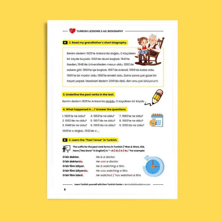 Turkish Lessons A2/5: Biographies