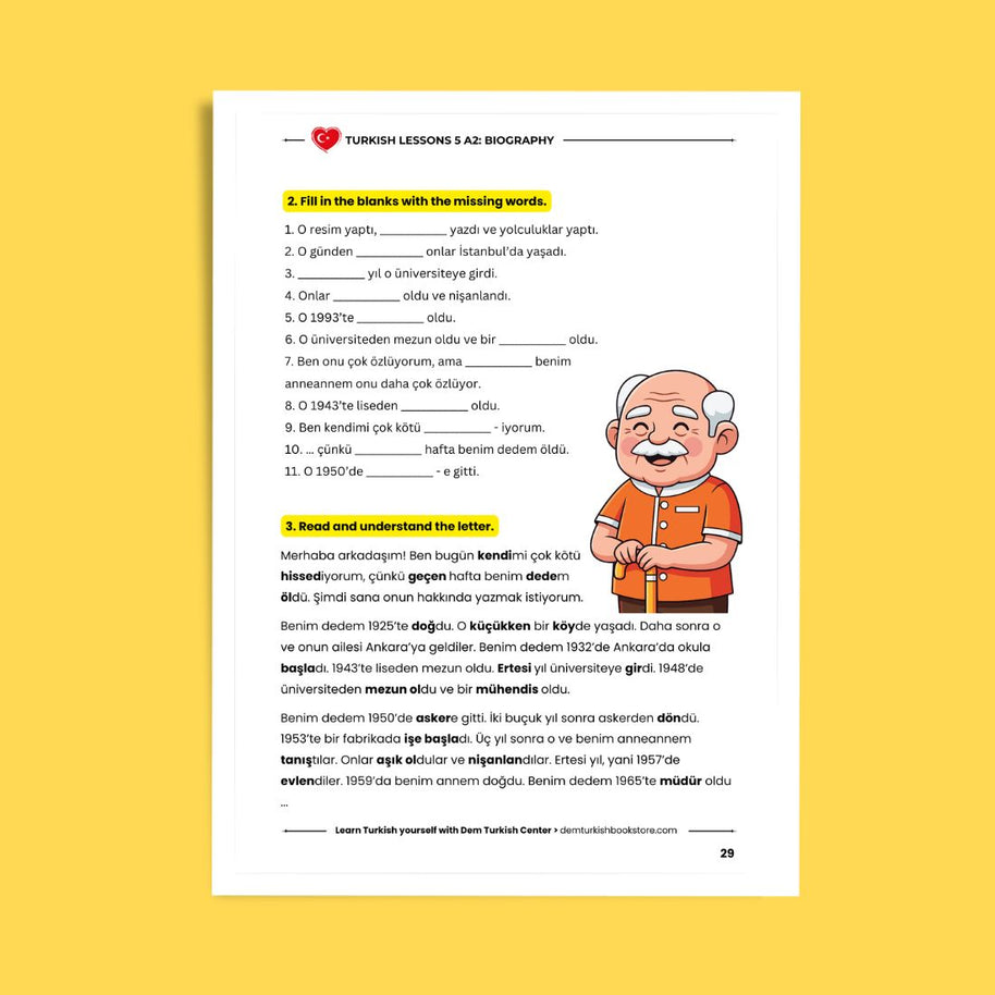 Turkish Lessons A2/5: Biographies