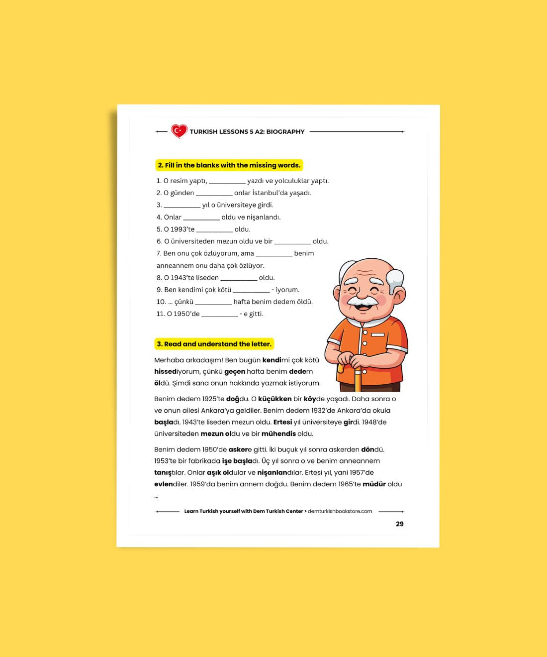 Turkish Lessons A2/5: Biographies