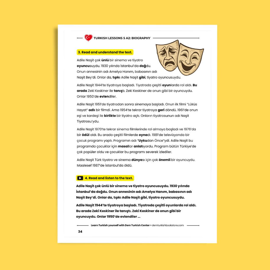 Turkish Lessons A2/5: Biographies