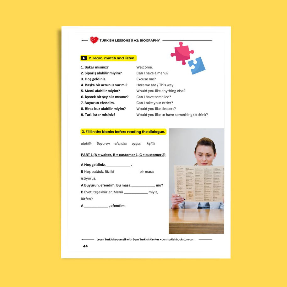 Turkish Lessons A2/5: Biographies