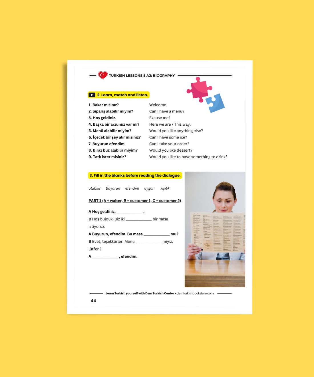 Turkish Lessons A2/5: Biographies