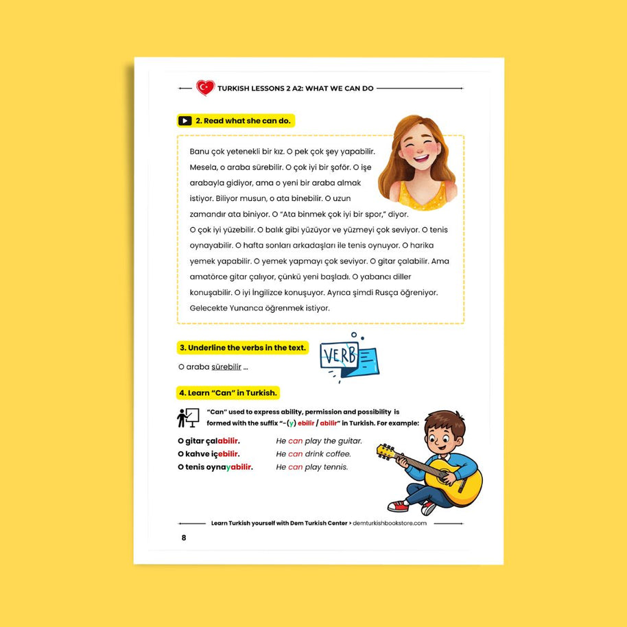 Turkish Lessons A2/2: What We Can Do