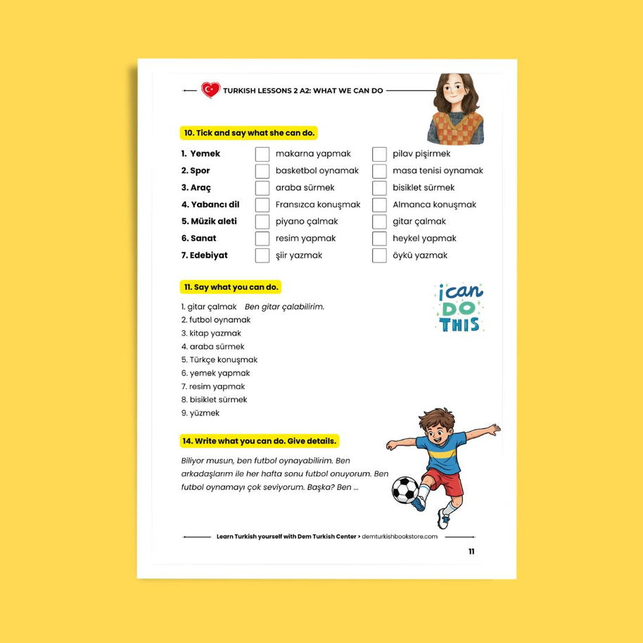Turkish Lessons A2/2: What We Can Do