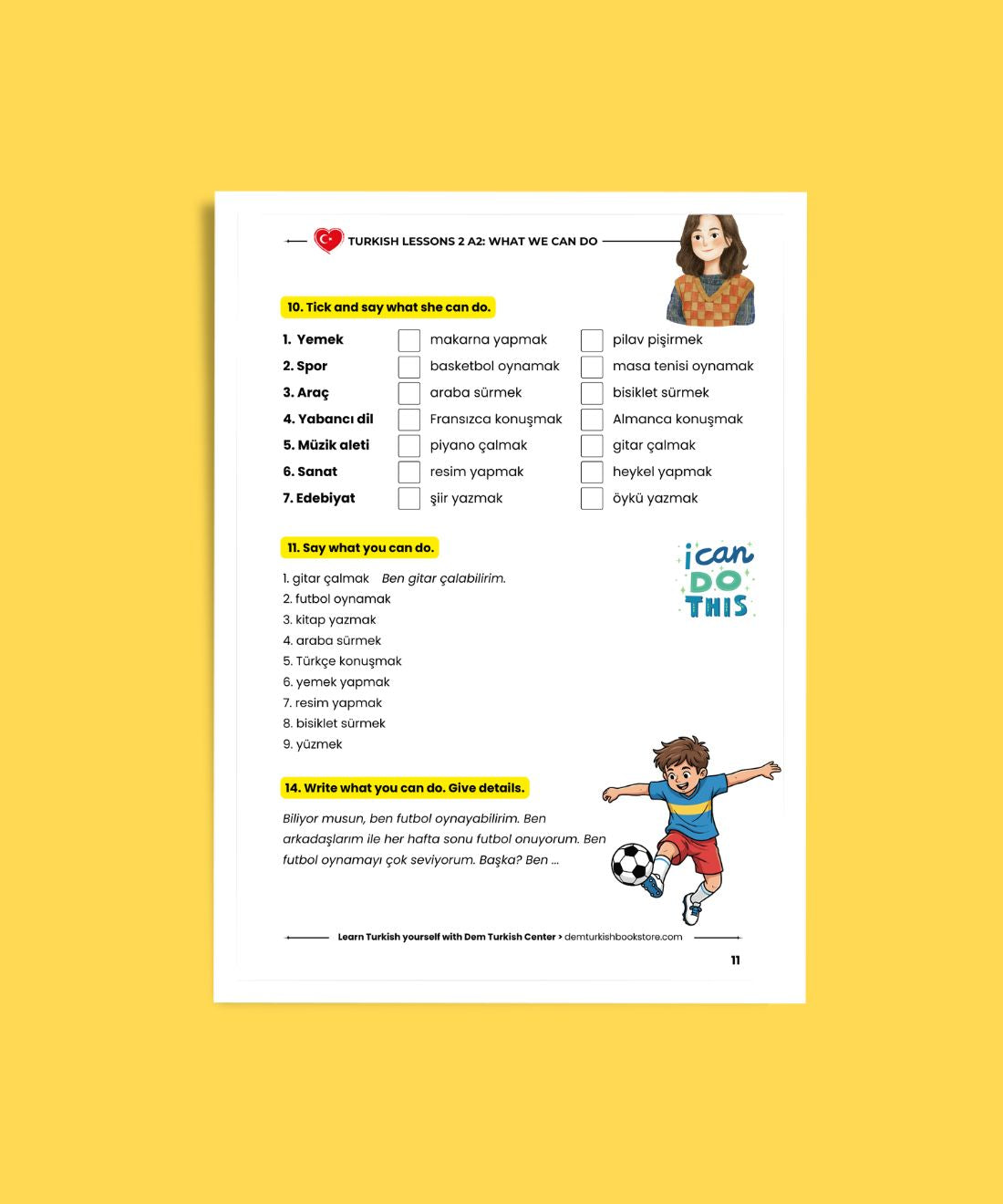 Turkish Lessons A2/2: What We Can Do