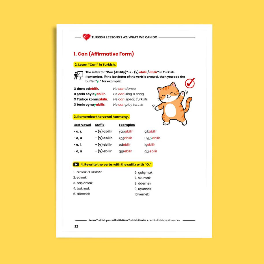 Turkish Lessons A2/2: What We Can Do