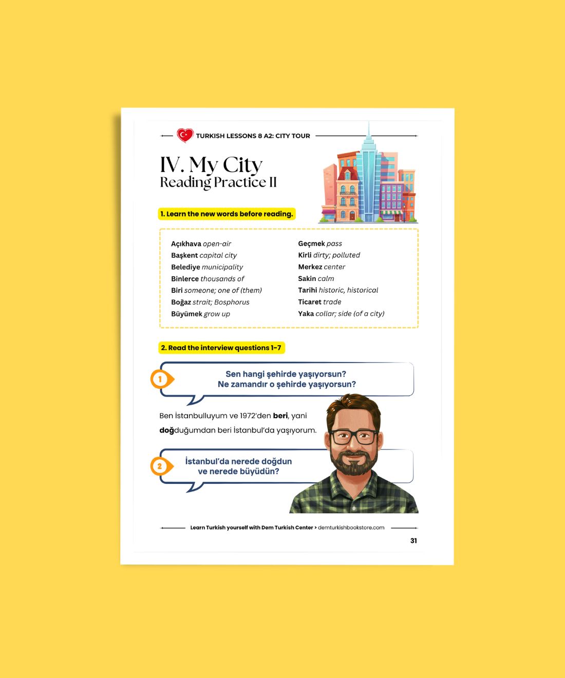 Turkish Lessons A2/8: City Tour