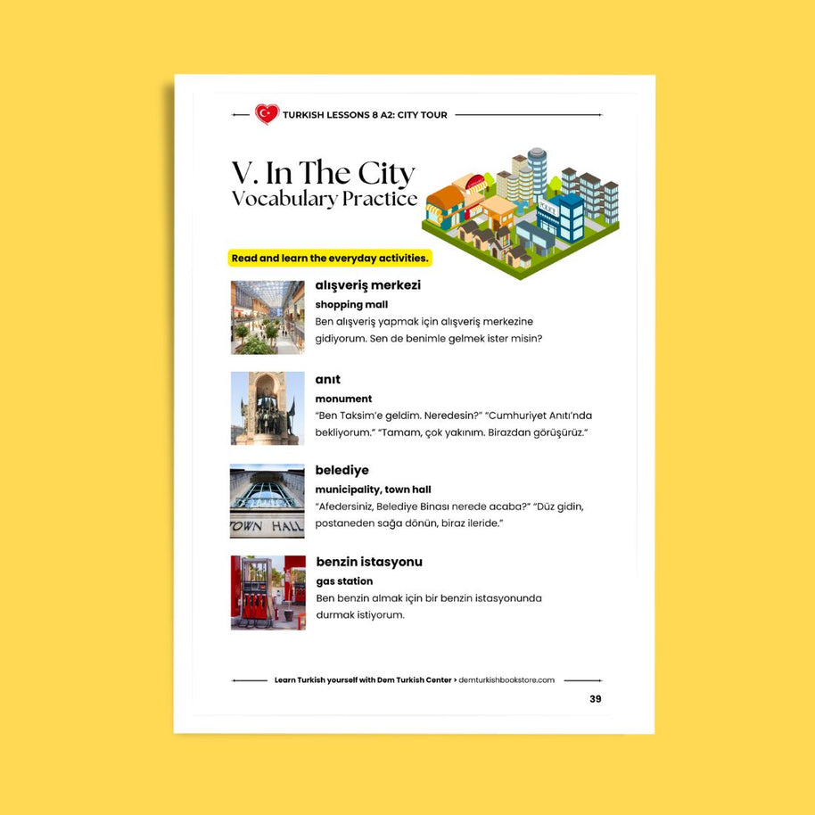 Turkish Lessons A2/8: City Tour