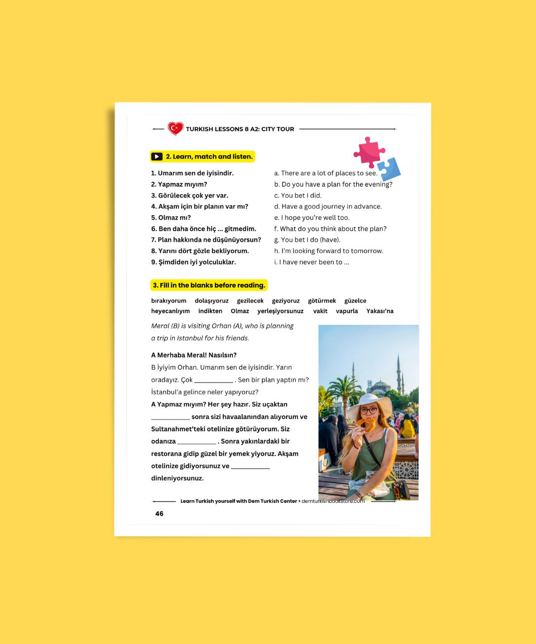Turkish Lessons A2/8: City Tour