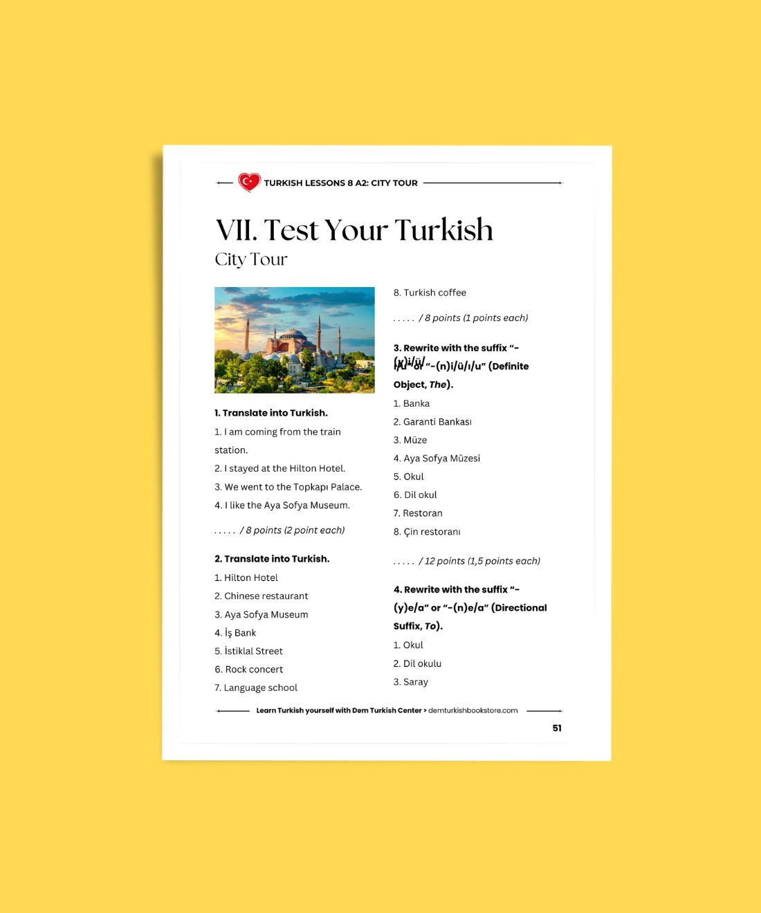 Turkish Lessons A2/8: City Tour