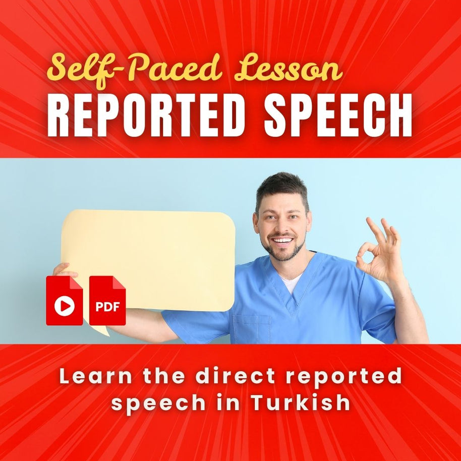 turkish lessons a2 direct reported speech