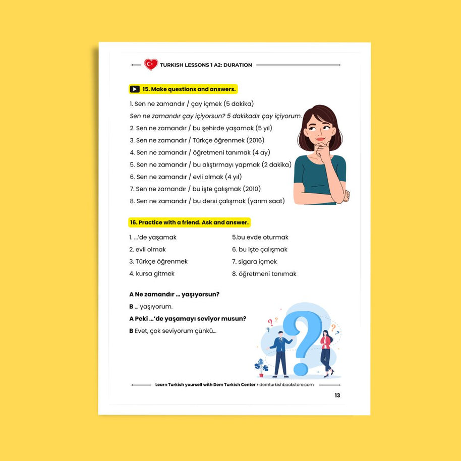 Turkish Lessons A2/1: "How Long" in Turkish