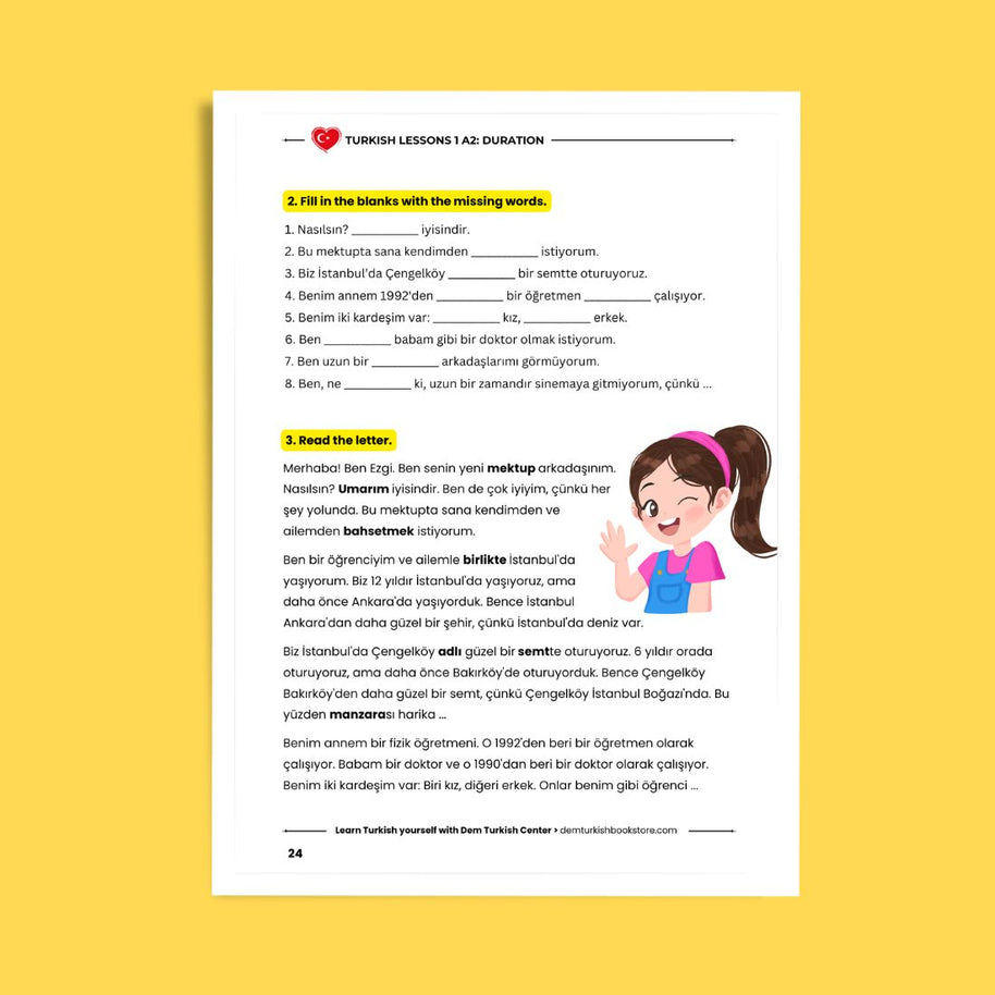 Turkish Lessons A2/1: "How Long" in Turkish