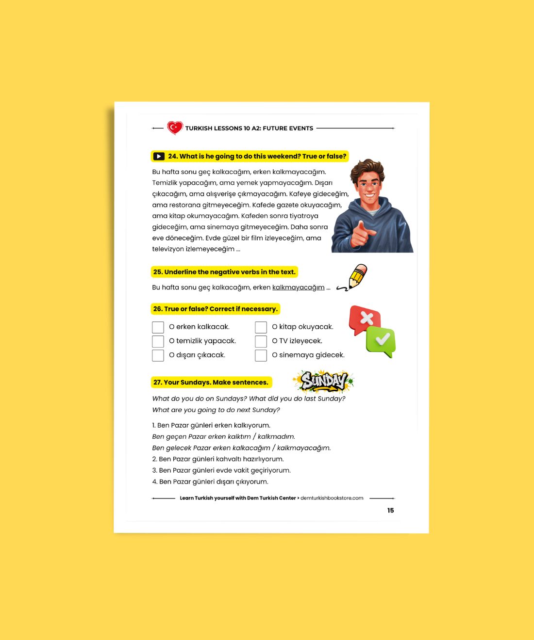 Turkish Lessons A2/10: Future Events