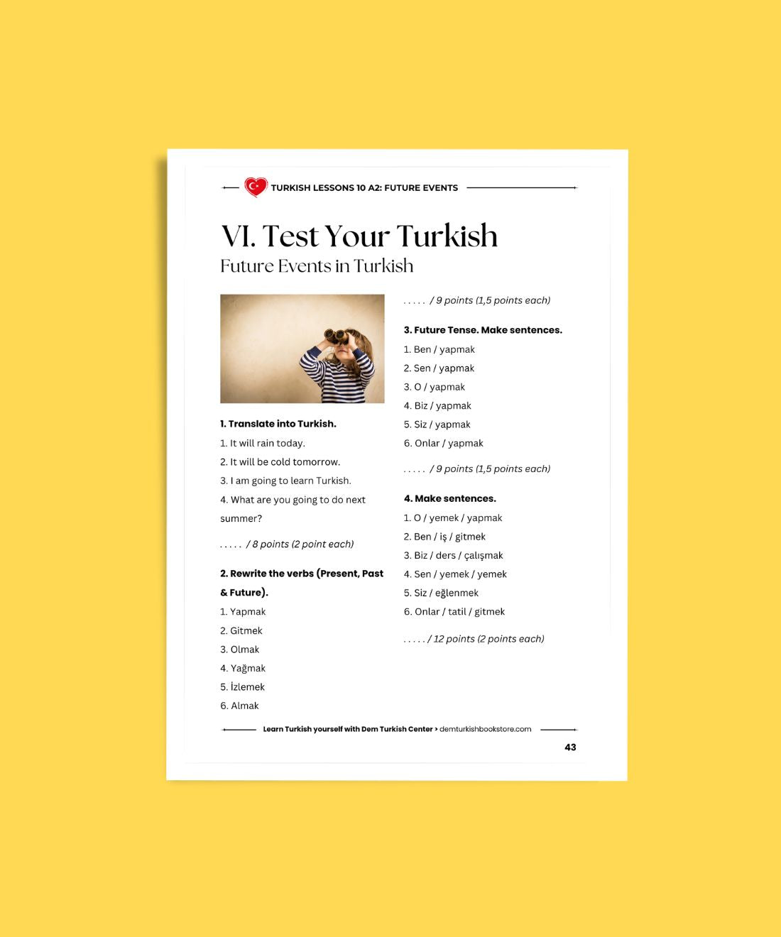 Turkish Lessons A2/10: Future Events