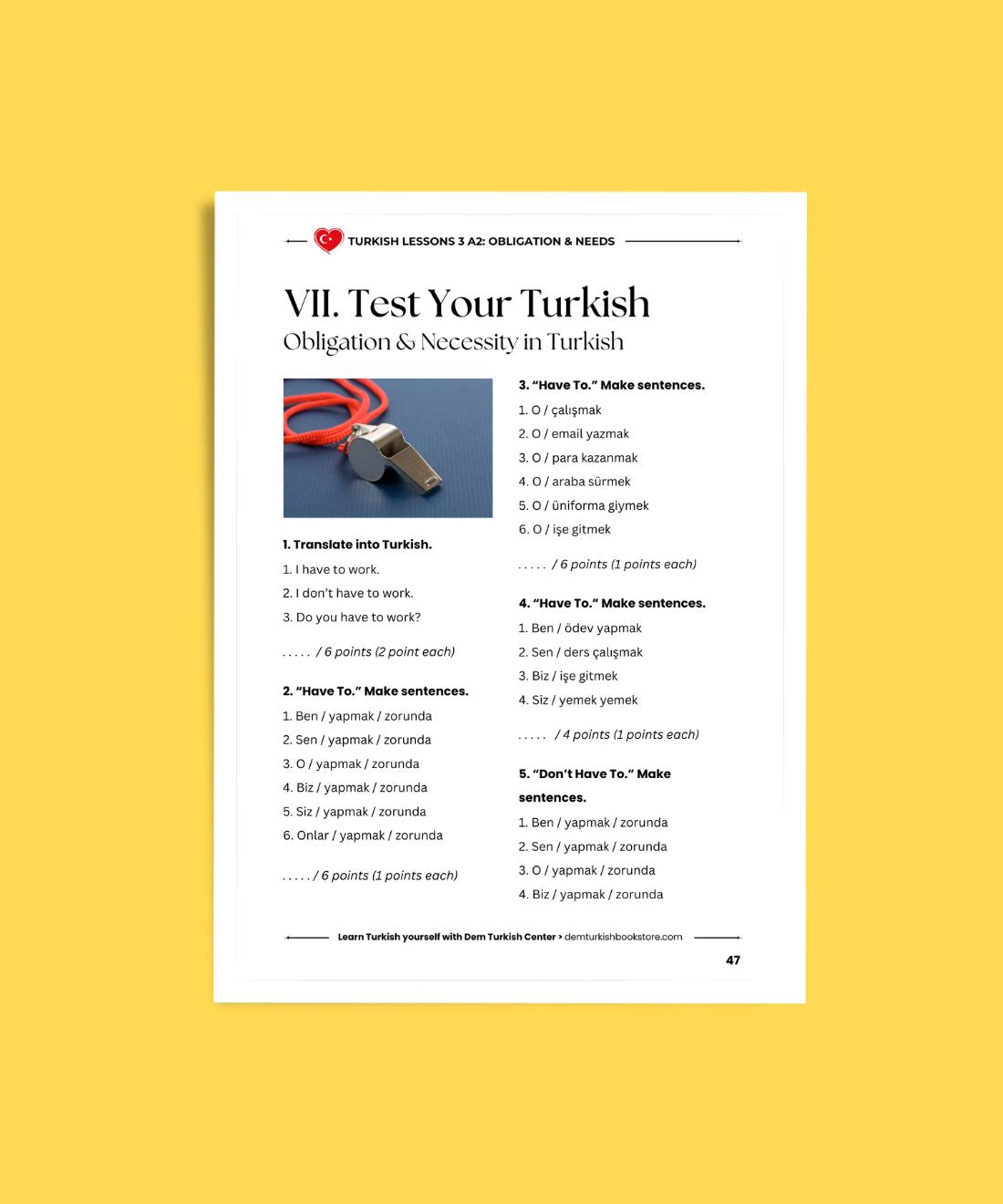 Turkish Lessons A2/3: Obligation & Needs