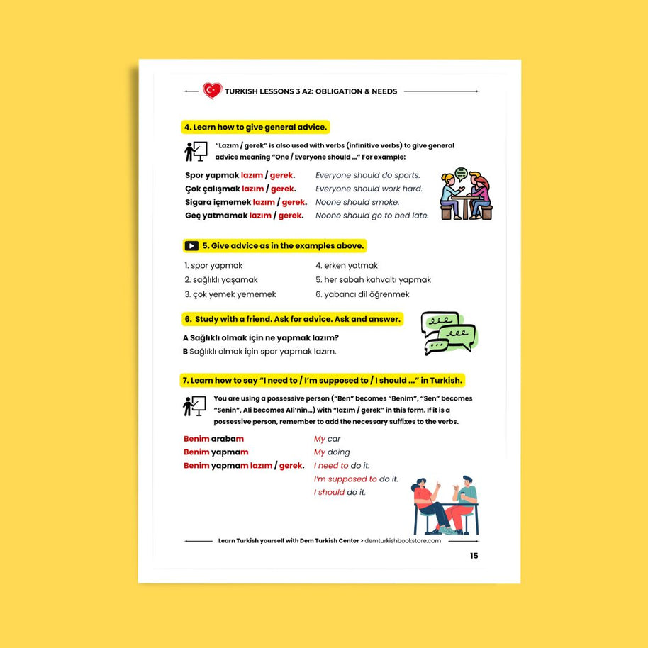 Turkish Lessons A2/3: Obligation & Needs