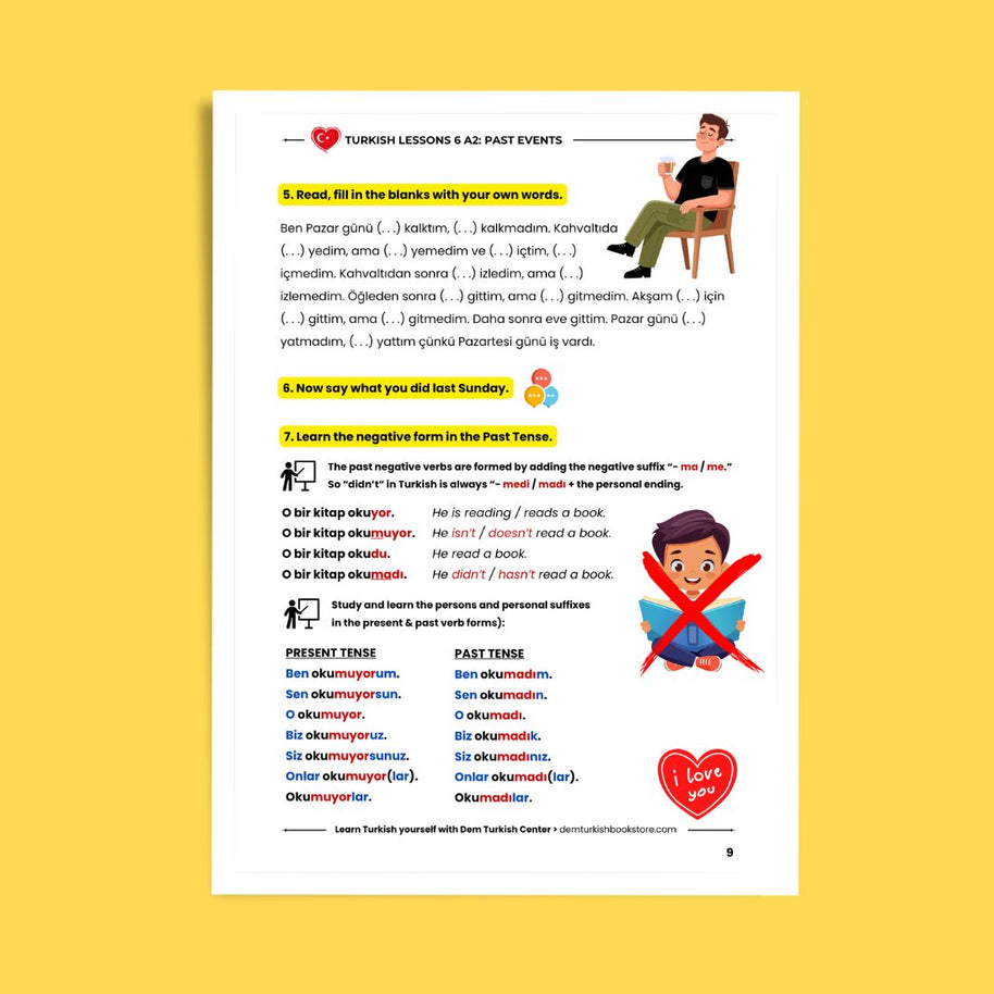 Turkish Lessons A2/6: Past Events