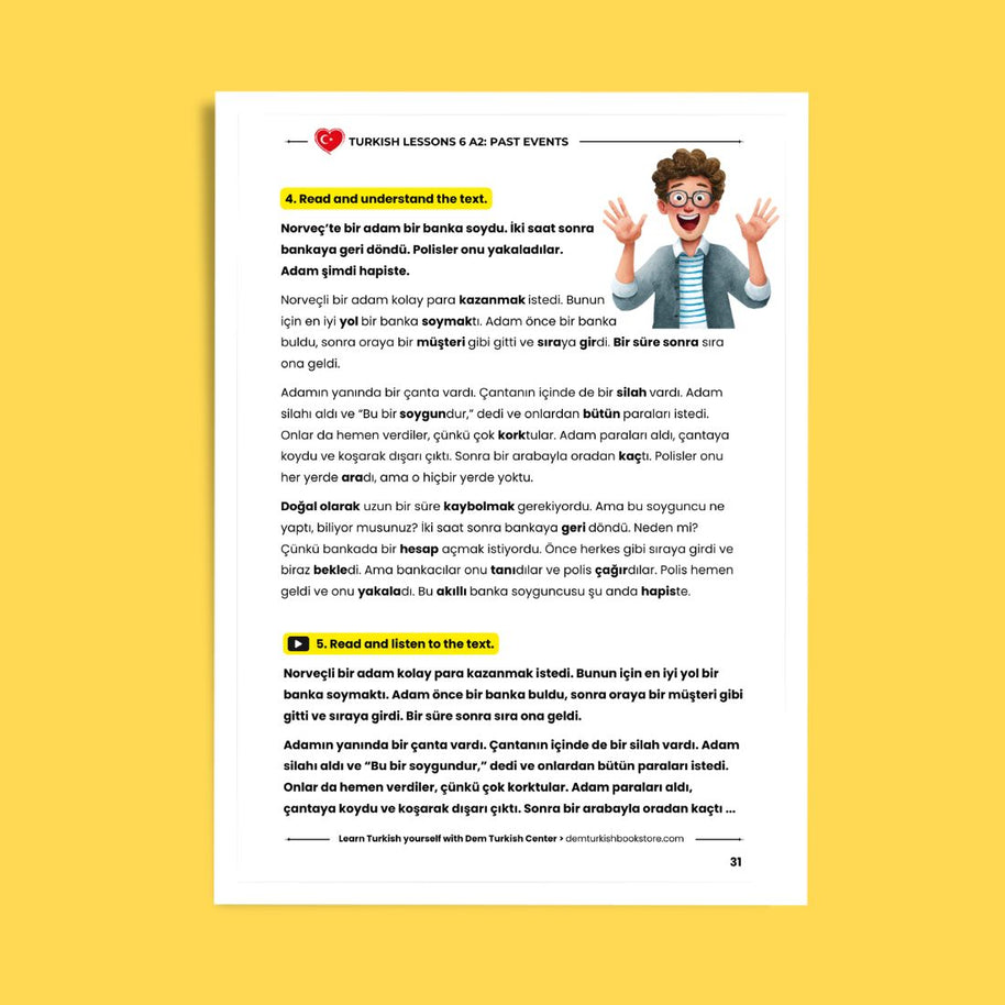 Turkish Lessons A2/6: Past Events