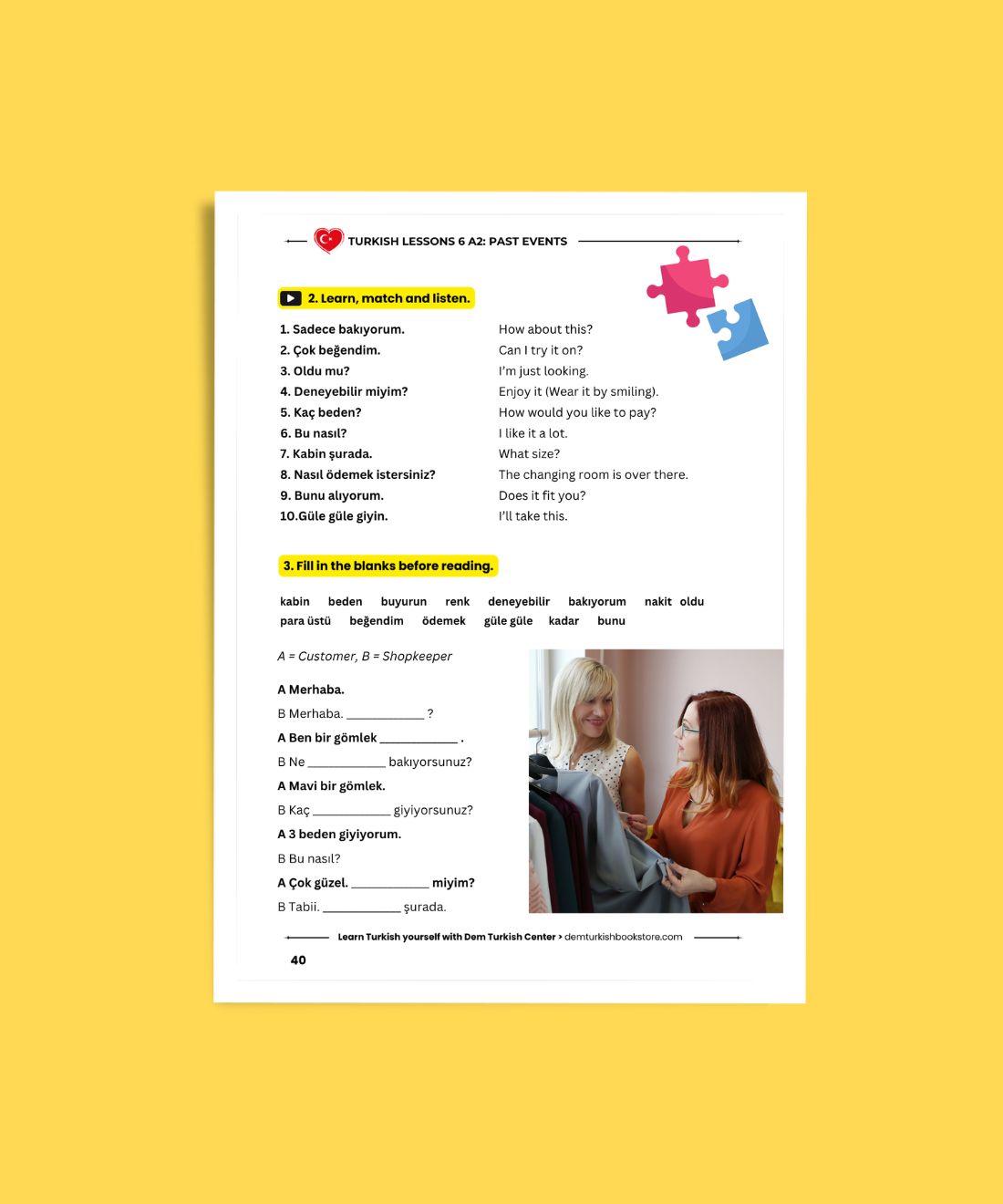 Turkish Lessons A2/6: Past Events