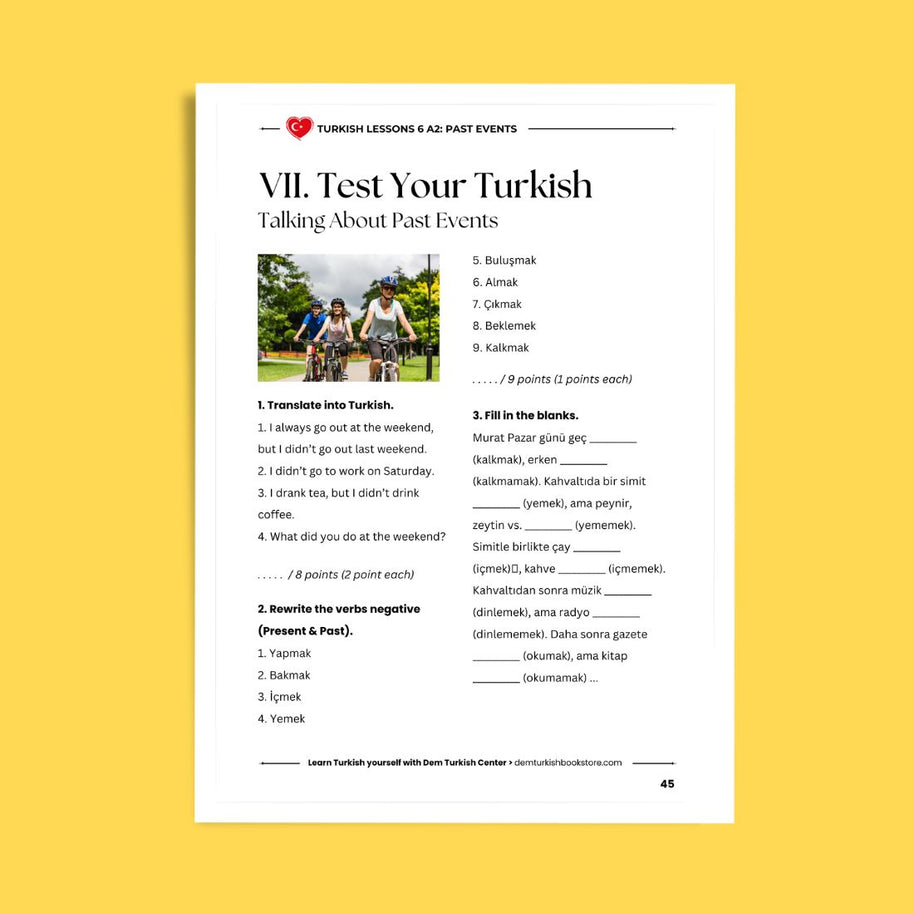 Turkish Lessons A2/6: Past Events