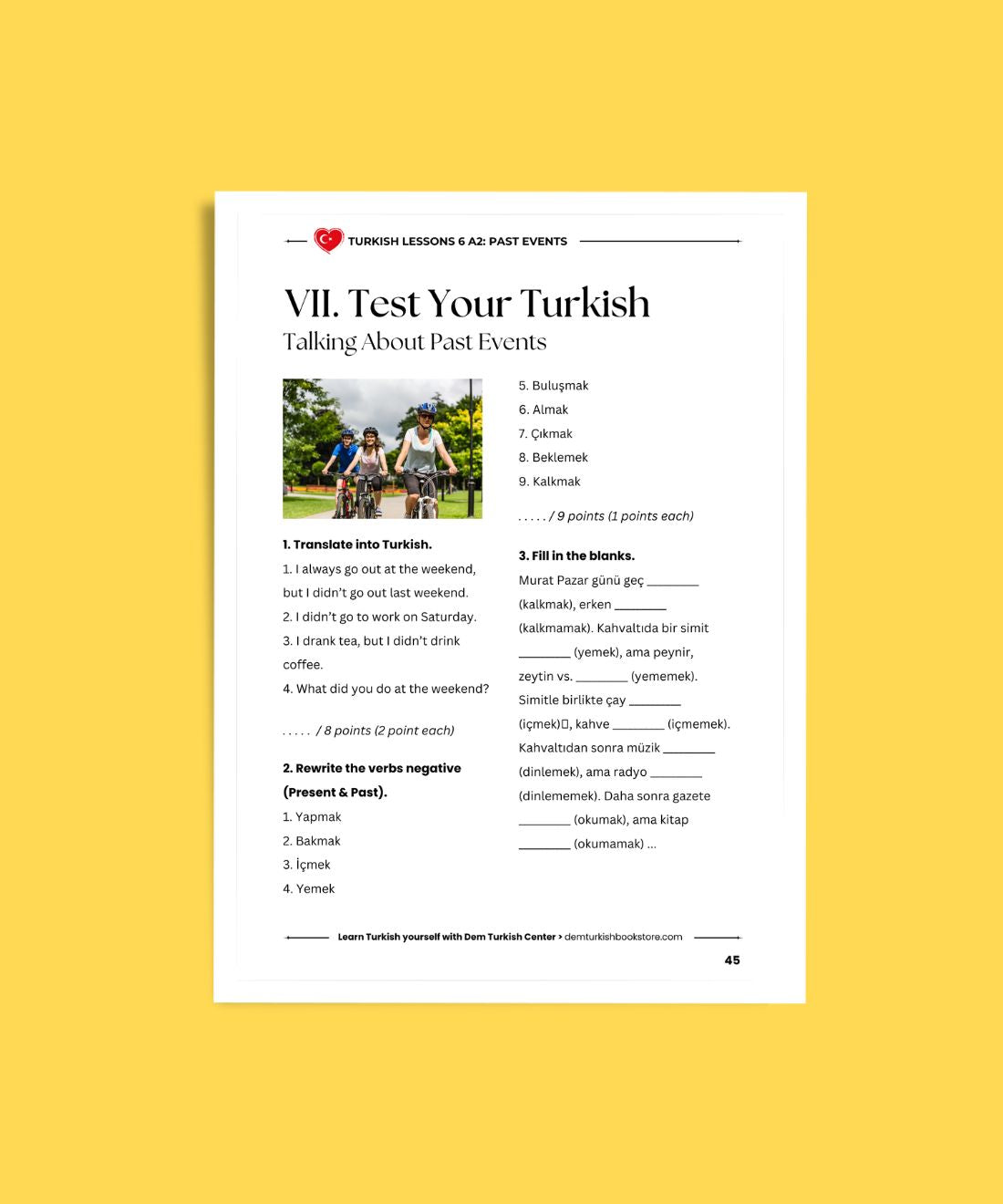 Turkish Lessons A2/6: Past Events
