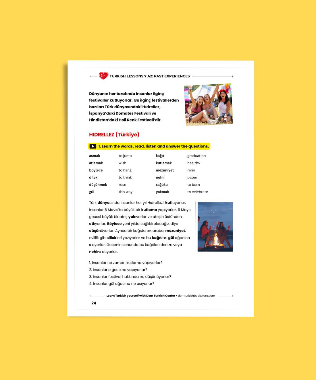 Turkish Lessons A2/7: Past Experiences