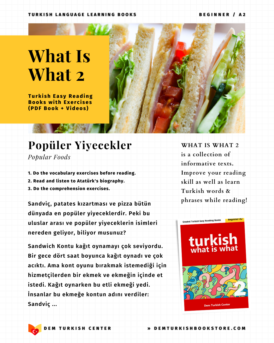 turkish reading books a2 - what is what 2