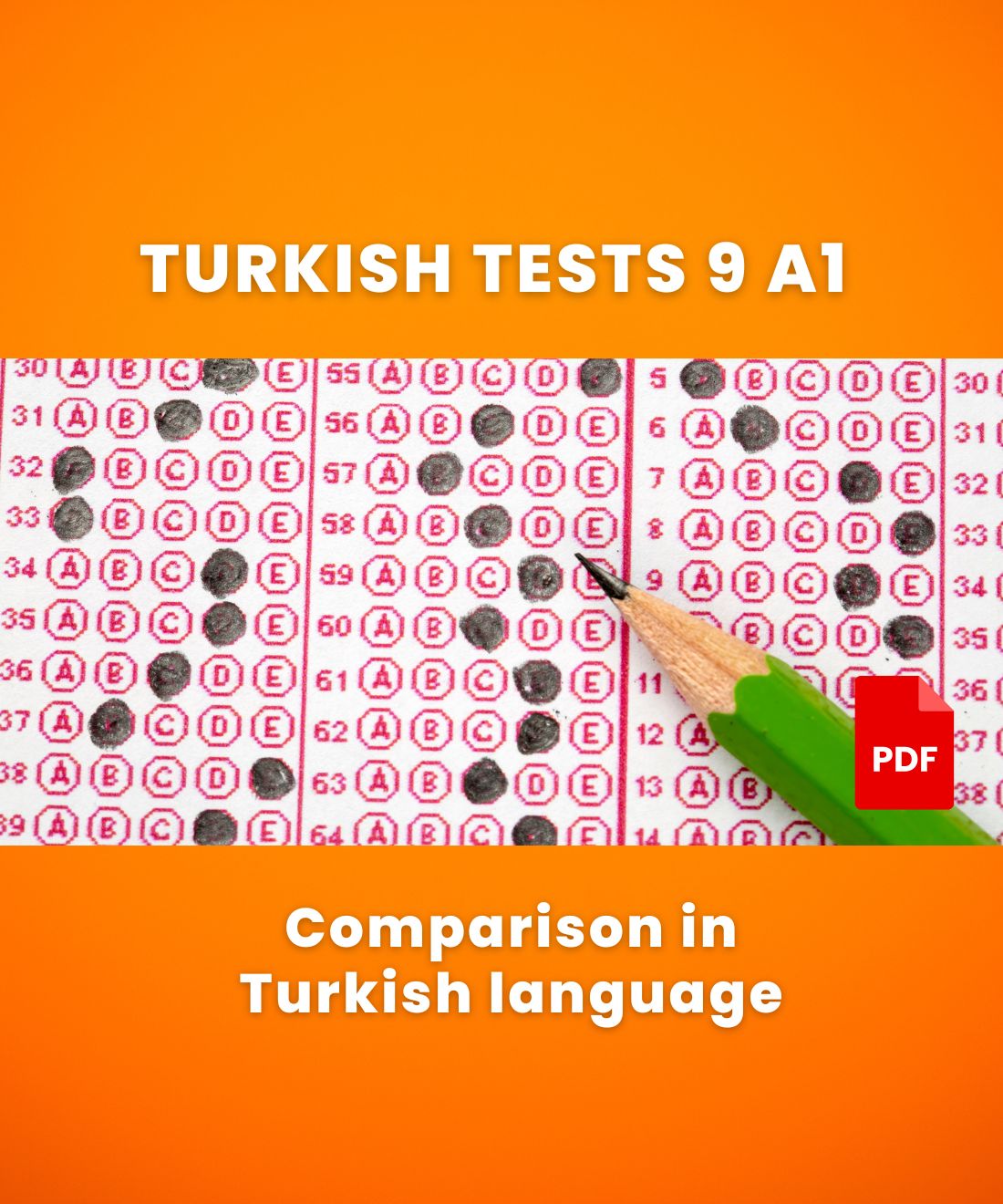 turkish test quiz a1 - comparison in turkish language