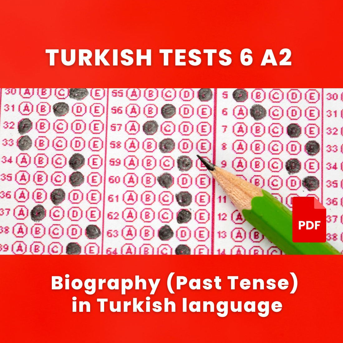 turkish test quiz a2 - biography past tense in turkish language