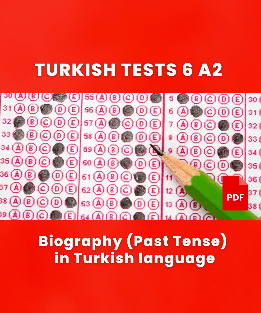 turkish test quiz a2 - biography past tense in turkish language