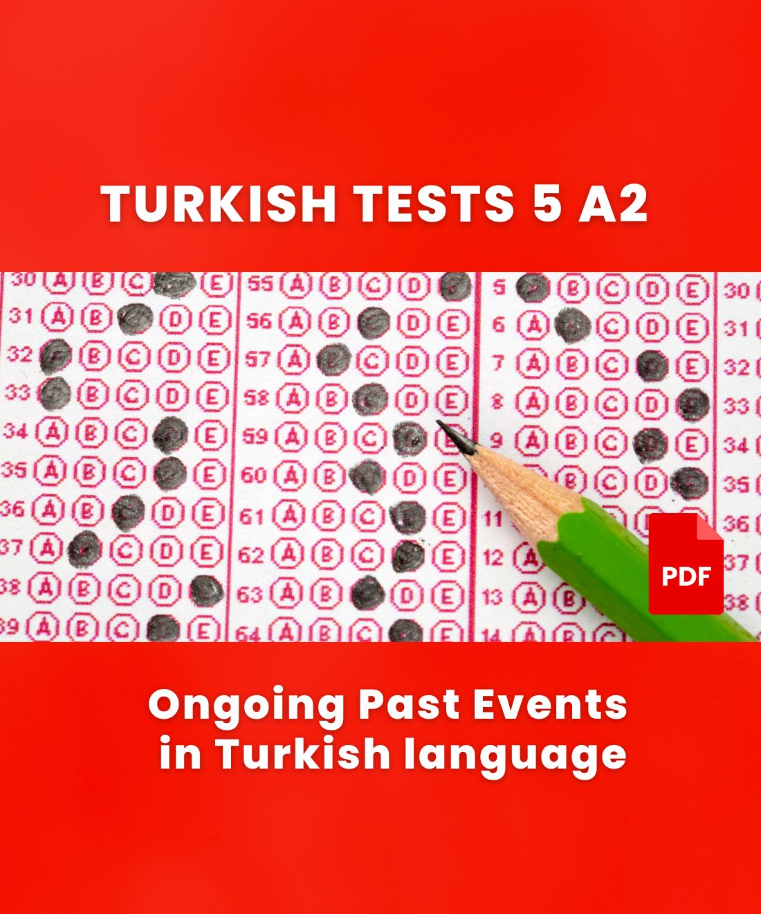 turkish test quiz a2 - past continuous tense in turkish language