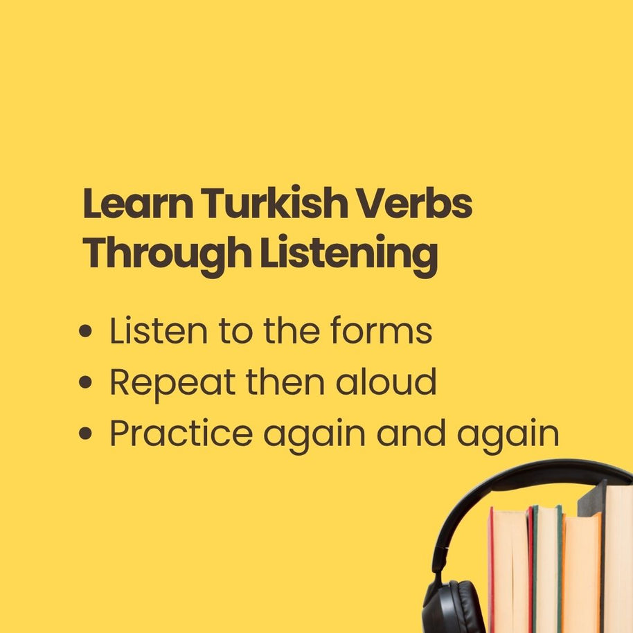 Turkish Verb Conjugation 1 A1 (Present Tense) – 50 Essential Turkish Verbs Listening Practice Audiobook