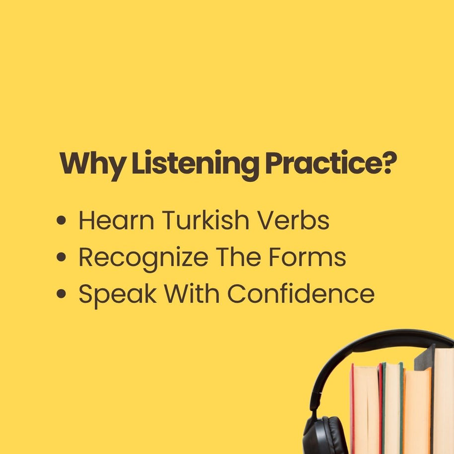 Turkish Verb Conjugation 1 A1 (Present Tense) – 50 Essential Turkish Verbs Listening Practice Audiobook