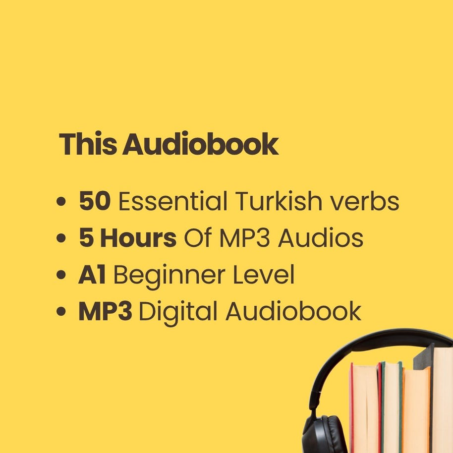 Turkish Verb Conjugation 1 A1 (Present Tense) – 50 Essential Turkish Verbs Listening Practice Audiobook